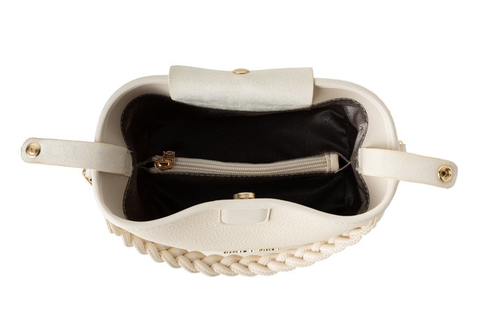 Vince Camuto Bolso Venice Beige Piel de Polivinilo Elegante y Sofisticado para Mujer Dimensiones 18x10x20 cm